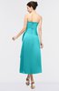 ColsBM Isabella Turquoise Elegant A-line Bateau Sleeveless Zip up Ruching Evening Dresses