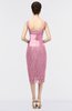 ColsBM Colette Begonia Pink Mature Column Sleeveless Zip up Lace Bridesmaid Dresses