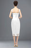ColsBM Colette White Mature Column Sleeveless Zip up Lace Bridesmaid Dresses