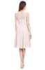 ColsBM Ivory Angel Wing Elegant A-line Jewel Zip up Knee Length Bridesmaid Dresses