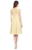 ColsBM Ivory Cornhusk Elegant A-line Jewel Zip up Knee Length Bridesmaid Dresses