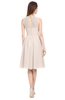ColsBM Ivory Cream Pink Elegant A-line Jewel Zip up Knee Length Bridesmaid Dresses