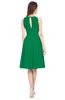 ColsBM Ivory Green Elegant A-line Jewel Zip up Knee Length Bridesmaid Dresses