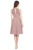 ColsBM Ivory Nectar Pink Elegant A-line Jewel Zip up Knee Length Bridesmaid Dresses