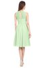 ColsBM Ivory Pale Green Elegant A-line Jewel Zip up Knee Length Bridesmaid Dresses
