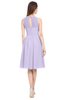 ColsBM Ivory Pastel Lilac Elegant A-line Jewel Zip up Knee Length Bridesmaid Dresses