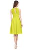 ColsBM Ivory Sulphur Spring Elegant A-line Jewel Zip up Knee Length Bridesmaid Dresses