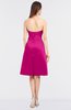ColsBM Elora Hot Pink Glamorous Sleeveless Zip up Knee Length Flower Bridesmaid Dresses
