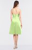ColsBM Elora Lime Green Glamorous Sleeveless Zip up Knee Length Flower Bridesmaid Dresses