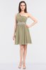 ColsBM Patsy Candied Ginger Sexy A-line Asymmetric Neckline Sleeveless Zip up Mini Bridesmaid Dresses