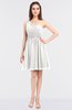 ColsBM Patsy Cloud White Sexy A-line Asymmetric Neckline Sleeveless Zip up Mini Bridesmaid Dresses