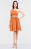 ColsBM Patsy Mango Sexy A-line Asymmetric Neckline Sleeveless Zip up Mini Bridesmaid Dresses