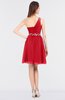 ColsBM Patsy Red Sexy A-line Asymmetric Neckline Sleeveless Zip up Mini Bridesmaid Dresses