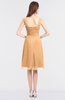 ColsBM Kyla Apricot Simple A-line Spaghetti Sleeveless Knee Length Ruching Bridesmaid Dresses