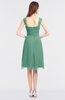 ColsBM Kyla Beryl Green Simple A-line Spaghetti Sleeveless Knee Length Ruching Bridesmaid Dresses