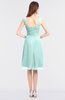 ColsBM Kyla Blue Glass Simple A-line Spaghetti Sleeveless Knee Length Ruching Bridesmaid Dresses