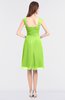 ColsBM Kyla Bright Green Simple A-line Spaghetti Sleeveless Knee Length Ruching Bridesmaid Dresses