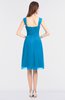 ColsBM Kyla Cornflower Blue Simple A-line Spaghetti Sleeveless Knee Length Ruching Bridesmaid Dresses