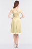ColsBM Kyla Cornhusk Simple A-line Spaghetti Sleeveless Knee Length Ruching Bridesmaid Dresses