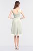 ColsBM Kyla Cream Simple A-line Spaghetti Sleeveless Knee Length Ruching Bridesmaid Dresses