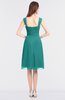 ColsBM Kyla Emerald Green Simple A-line Spaghetti Sleeveless Knee Length Ruching Bridesmaid Dresses