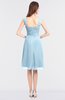 ColsBM Kyla Ice Blue Simple A-line Spaghetti Sleeveless Knee Length Ruching Bridesmaid Dresses