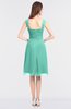 ColsBM Kyla Mint Green Simple A-line Spaghetti Sleeveless Knee Length Ruching Bridesmaid Dresses
