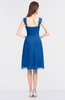 ColsBM Kyla Royal Blue Simple A-line Spaghetti Sleeveless Knee Length Ruching Bridesmaid Dresses
