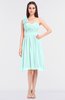 ColsBM Mina Blue Glass Romantic A-line Asymmetric Neckline Sleeveless Knee Length Bridesmaid Dresses