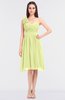 ColsBM Mina Lime Sherbet Romantic A-line Asymmetric Neckline Sleeveless Knee Length Bridesmaid Dresses