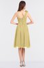 ColsBM Mina New Wheat Romantic A-line Asymmetric Neckline Sleeveless Knee Length Bridesmaid Dresses