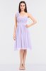 ColsBM Mina Pastel Lilac Romantic A-line Asymmetric Neckline Sleeveless Knee Length Bridesmaid Dresses