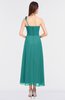 ColsBM Chelsea Emerald Green Sexy A-line Asymmetric Neckline Half Backless Flower Bridesmaid Dresses