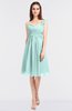 ColsBM Kiley Blue Glass Glamorous A-line Asymmetric Neckline Sleeveless Zip up Knee Length Bridesmaid Dresses