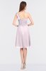 ColsBM Kiley Blush Glamorous A-line Asymmetric Neckline Sleeveless Zip up Knee Length Bridesmaid Dresses