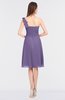 ColsBM Kiley Chalk Violet Glamorous A-line Asymmetric Neckline Sleeveless Zip up Knee Length Bridesmaid Dresses