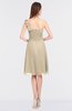 ColsBM Kiley Champagne Glamorous A-line Asymmetric Neckline Sleeveless Zip up Knee Length Bridesmaid Dresses
