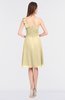 ColsBM Kiley Cornhusk Glamorous A-line Asymmetric Neckline Sleeveless Zip up Knee Length Bridesmaid Dresses