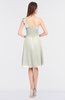 ColsBM Kiley Cream Glamorous A-line Asymmetric Neckline Sleeveless Zip up Knee Length Bridesmaid Dresses