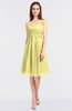 ColsBM Kiley Daffodil Glamorous A-line Asymmetric Neckline Sleeveless Zip up Knee Length Bridesmaid Dresses