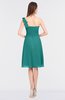 ColsBM Kiley Emerald Green Glamorous A-line Asymmetric Neckline Sleeveless Zip up Knee Length Bridesmaid Dresses