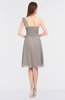 ColsBM Kiley Fawn Glamorous A-line Asymmetric Neckline Sleeveless Zip up Knee Length Bridesmaid Dresses