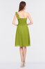 ColsBM Kiley Green Oasis Glamorous A-line Asymmetric Neckline Sleeveless Zip up Knee Length Bridesmaid Dresses