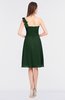 ColsBM Kiley Hunter Green Glamorous A-line Asymmetric Neckline Sleeveless Zip up Knee Length Bridesmaid Dresses