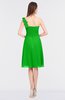 ColsBM Kiley Jasmine Green Glamorous A-line Asymmetric Neckline Sleeveless Zip up Knee Length Bridesmaid Dresses
