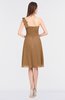 ColsBM Kiley Light Brown Glamorous A-line Asymmetric Neckline Sleeveless Zip up Knee Length Bridesmaid Dresses