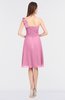 ColsBM Kiley Pink Glamorous A-line Asymmetric Neckline Sleeveless Zip up Knee Length Bridesmaid Dresses