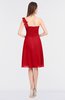 ColsBM Kiley Red Glamorous A-line Asymmetric Neckline Sleeveless Zip up Knee Length Bridesmaid Dresses