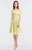 ColsBM Kiley Soft Yellow Glamorous A-line Asymmetric Neckline Sleeveless Zip up Knee Length Bridesmaid Dresses