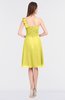 ColsBM Kiley Yellow Iris Glamorous A-line Asymmetric Neckline Sleeveless Zip up Knee Length Bridesmaid Dresses